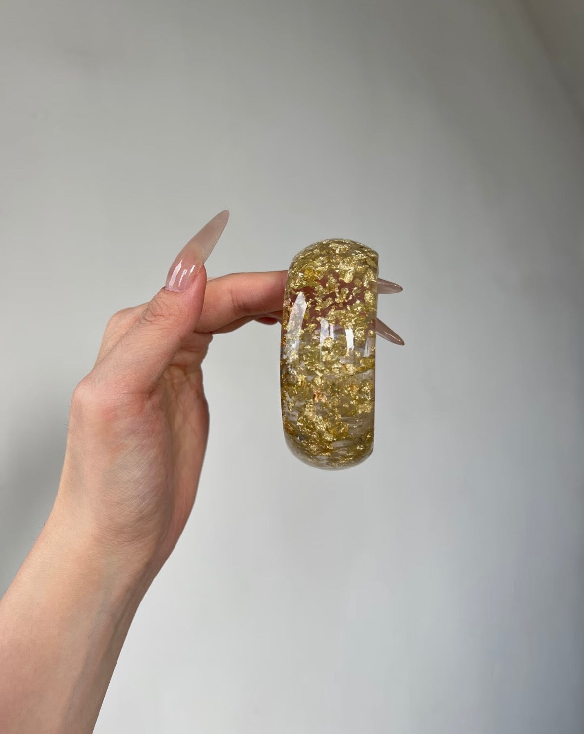 Gold Foil Resin Bangle