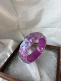 Purple Aurora Resin Bangle